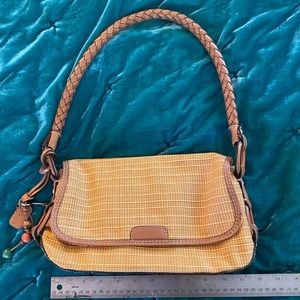 Fossil rattan purse